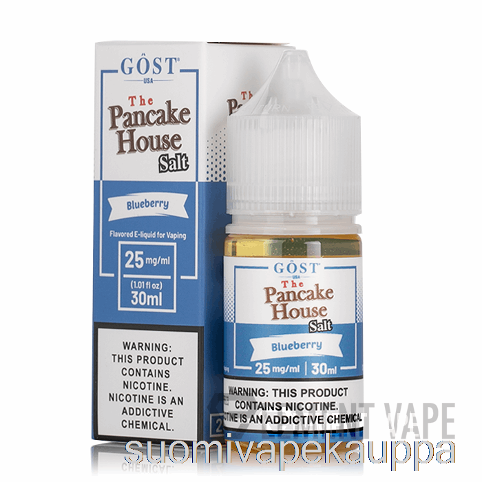 Vape Kauppa Mustikkasuolat - Pannukakkutalo - Gost Vapor - 30ml 50mg